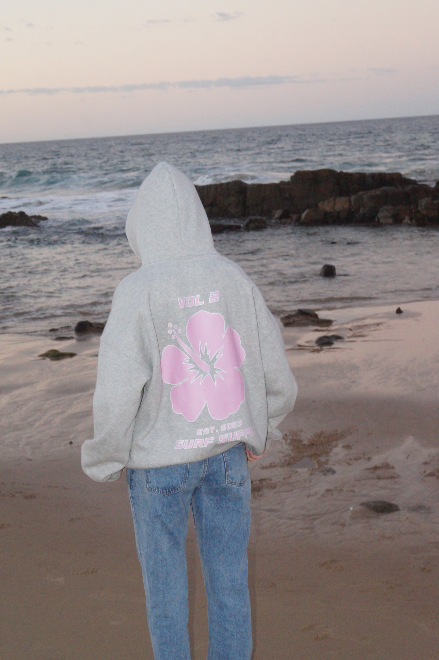 Vol. 2 Hibiscus Oversized Hoodie - Pink