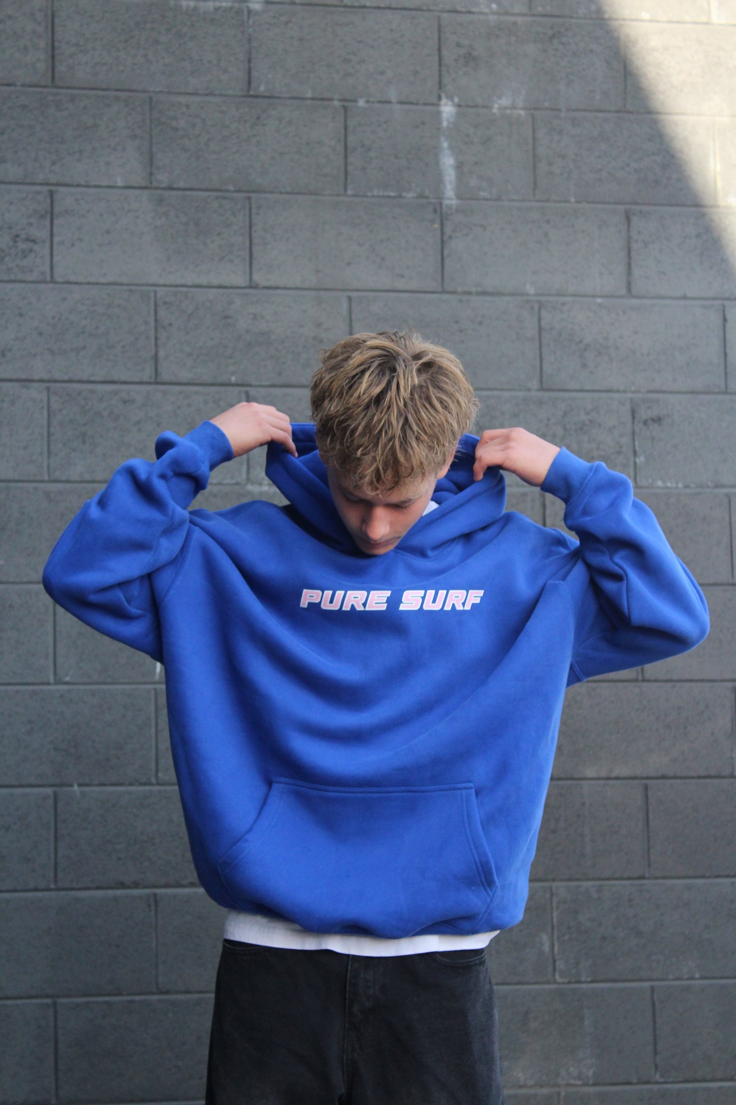 Hibiscus Hoodie Blue