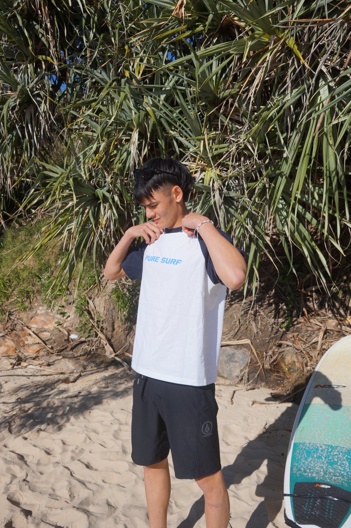 Two Panel Tee – Coastal Blue