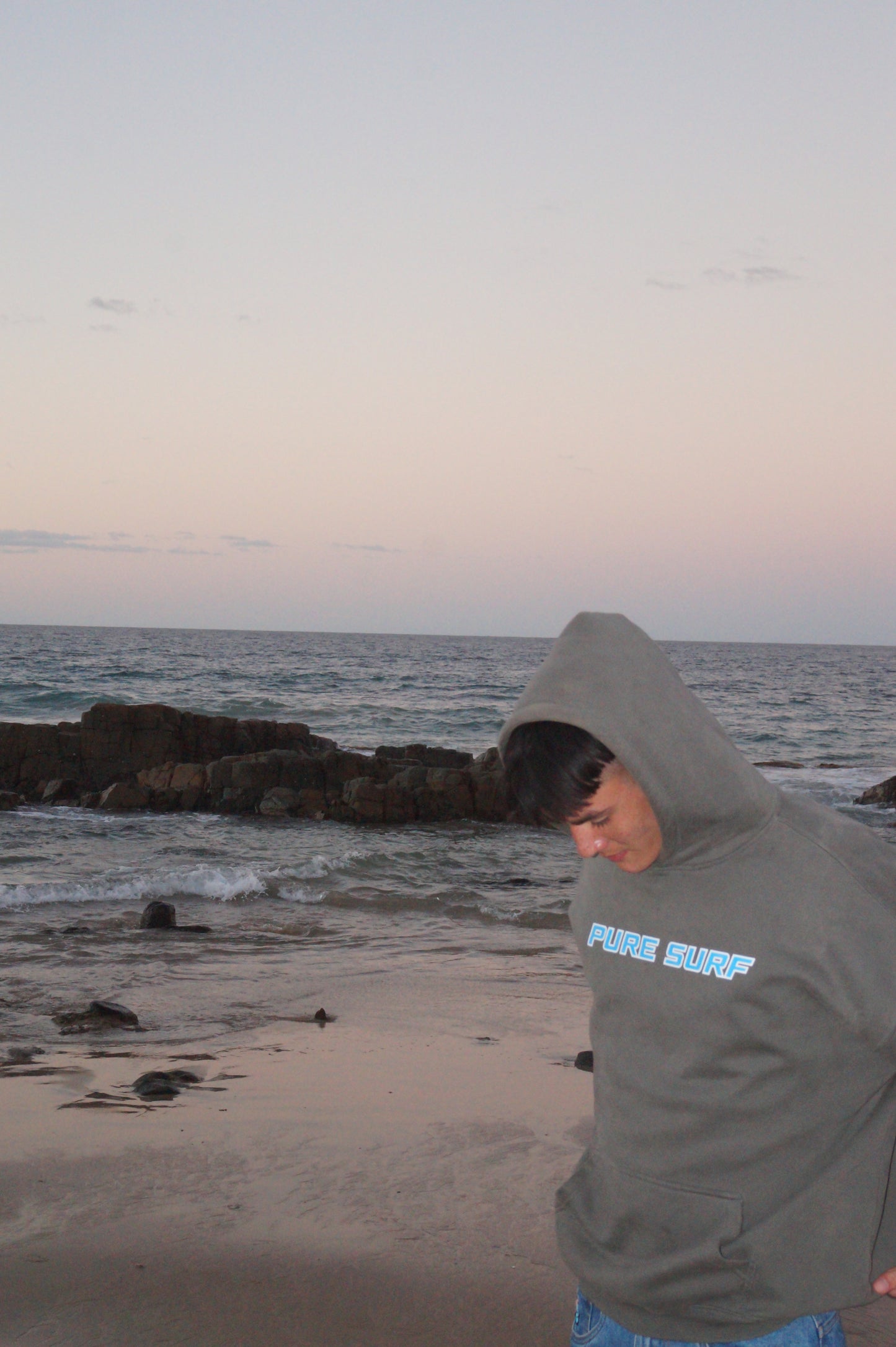 Hibiscus Oversized Hoodie Grey