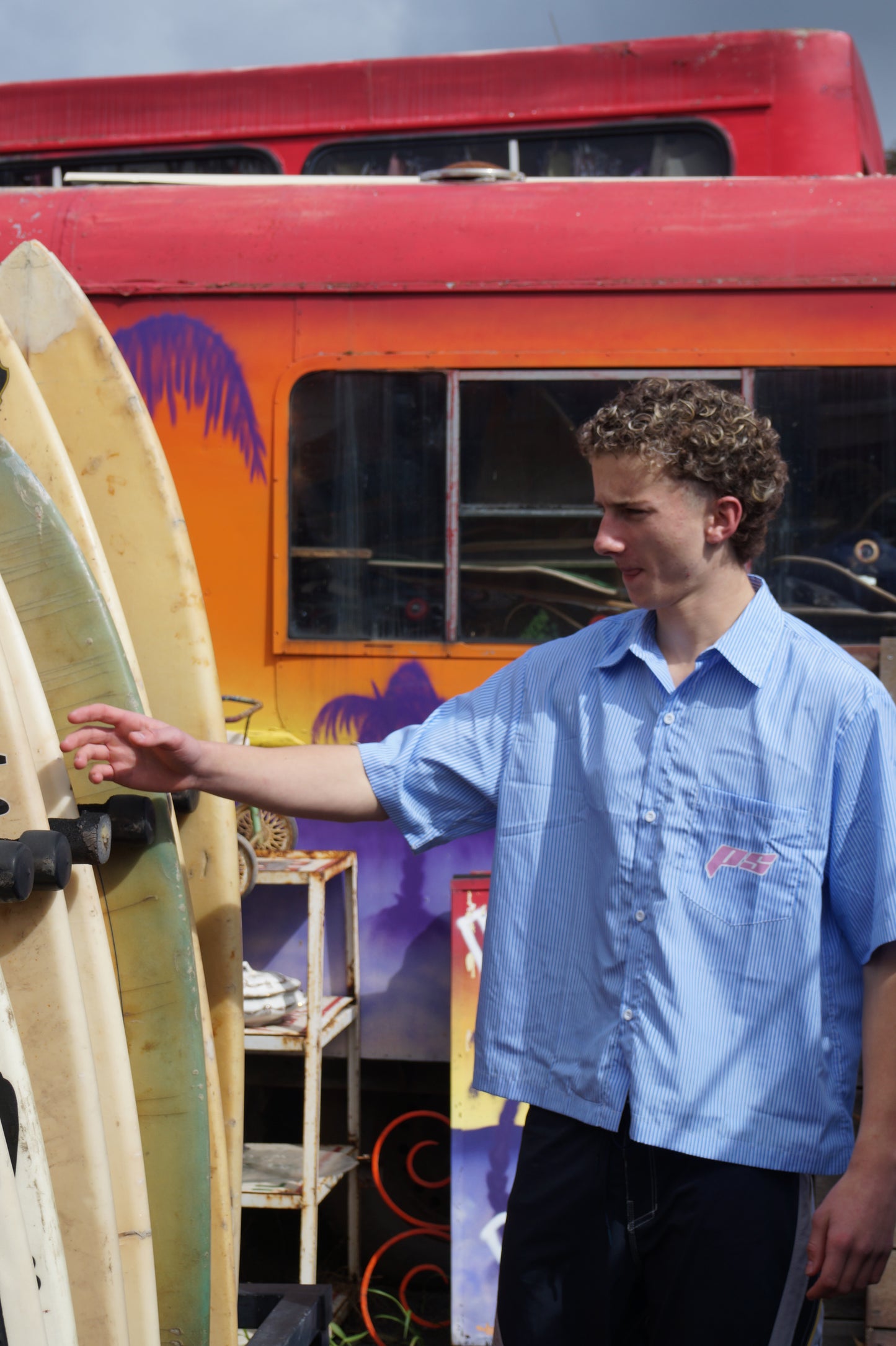 Pure Surf Summer Button-Up