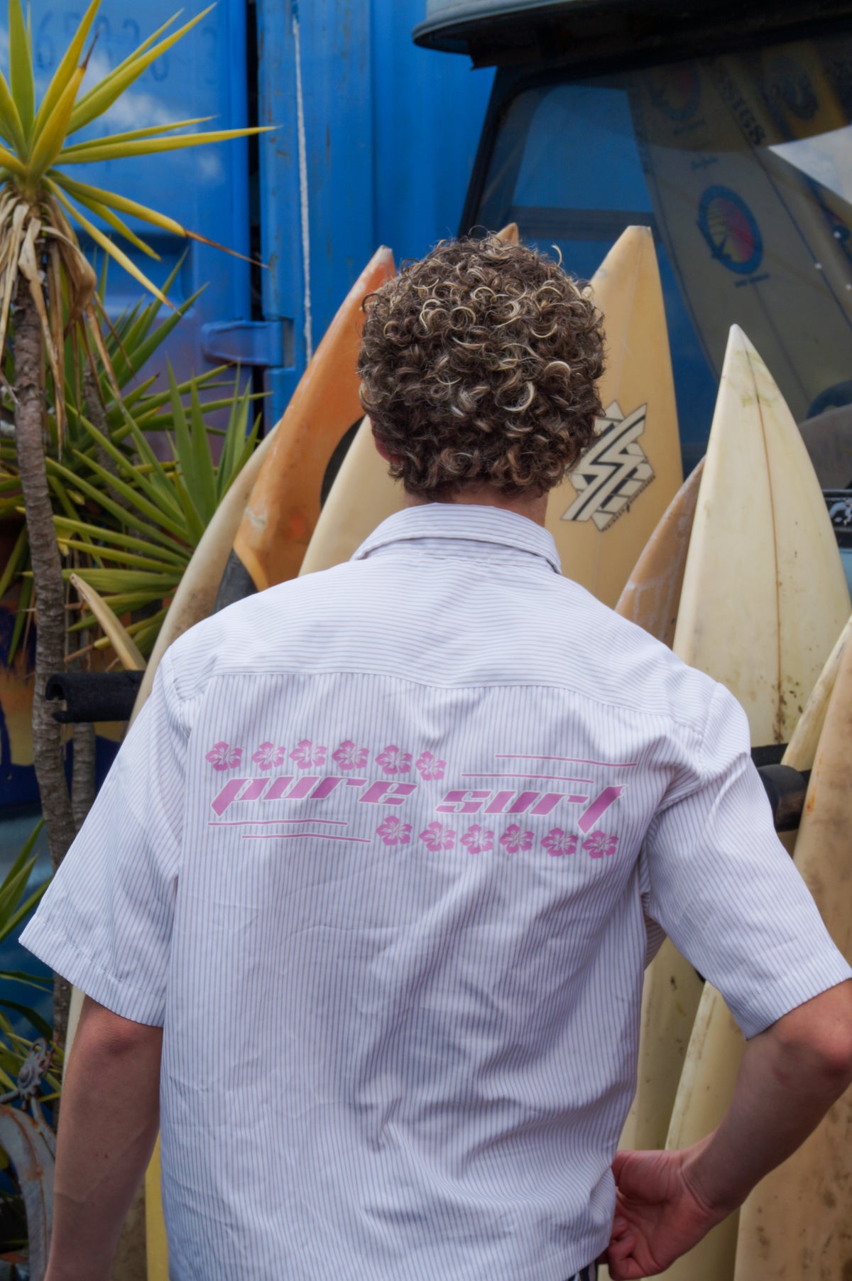 Pure Surf White Button Up Shirt Lightweight