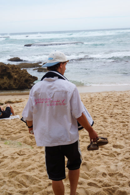 Pure Surf White Button-Up Shirt – Lightweight, Summer