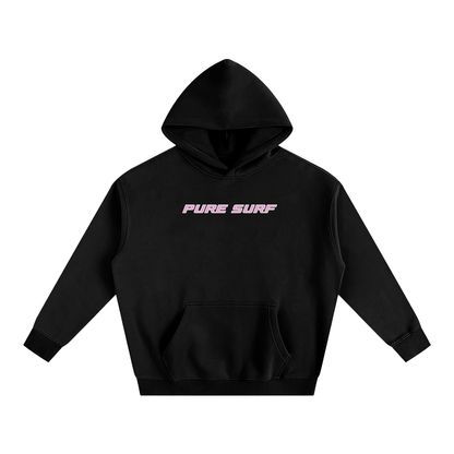 Pink Hibiscus Black hoodie