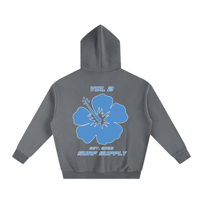 Hibiscus Oversized Hoodie Grey