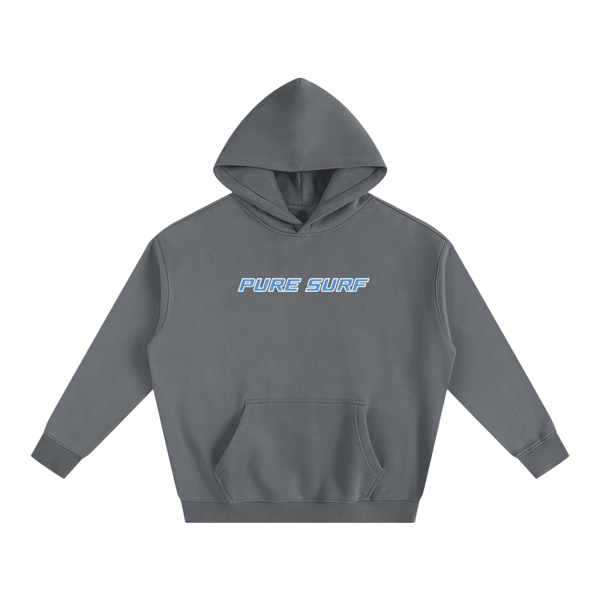 Vol. 2 Hibiscus Oversized Hoodie Grey - Pure Surf